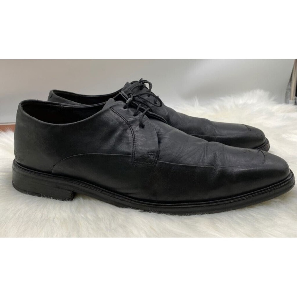 Cole Haan Shoes Mens Sz 11 Black Leather Derby Shoes Square Toe C05511 Nike Air